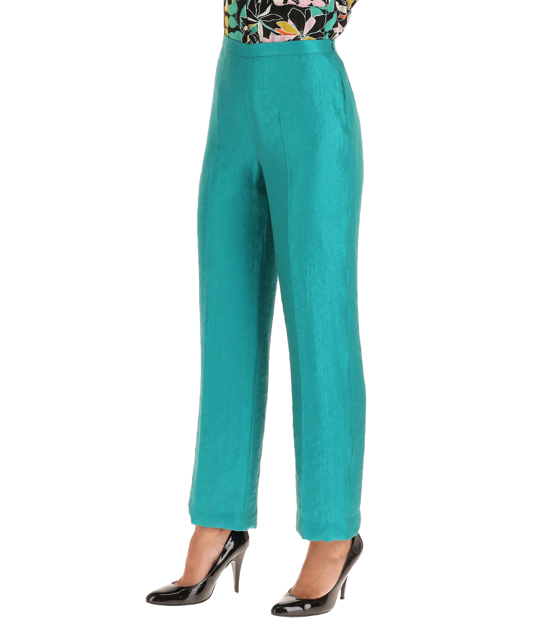 Pantalon liso contraste main image 0